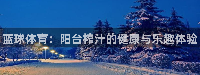 蓝球体育：阳台榨汁的健康与乐趣体验