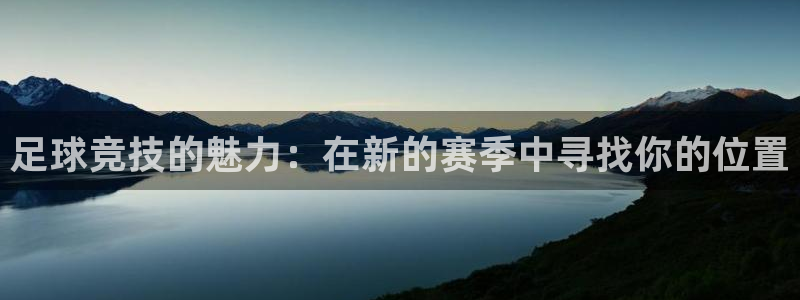 足球竞技的魅力：在新的赛季中寻找你的位置