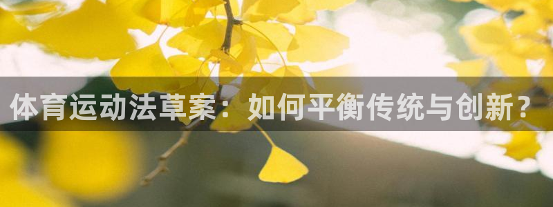 体育运动法草案：如何平衡传统与创新？