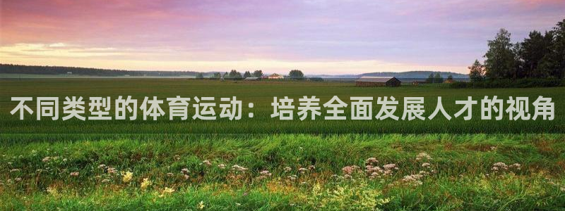不同类型的体育运动：培养全面发展人才的视角